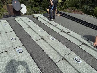 Abdichtung für Stockschrauben Vorbereitung für Unterkonstruktion